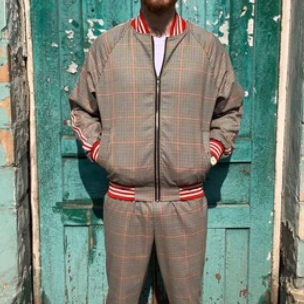 Tracksuit Gentlemen | Men's Tracksuit Set | Gentlemen Tartan Matching Set